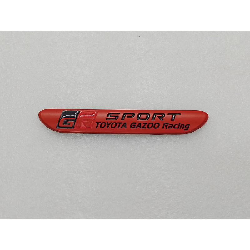EMBLEMA TOYOTA gazoo racing SPORT GR rojo mate Perfecto para regalo!