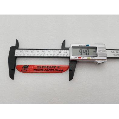 EMBLEMA TOYOTA gazoo racing SPORT GR rojo mate Perfecto para regalo!