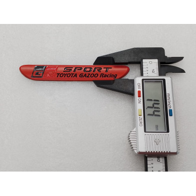 EMBLEMA TOYOTA gazoo racing SPORT GR rojo mate Perfecto para regalo!