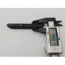EMBLEMA TOYOTA gazoo racing SPORT GR negro mate Perfecto para regalo!