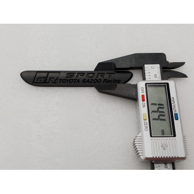 EMBLEMA TOYOTA gazoo racing SPORT GR negro mate Perfecto para regalo!