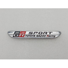 EMBLEMA TOYOTA gazoo racing SPORT GR plata cromado Perfecto para regalo!