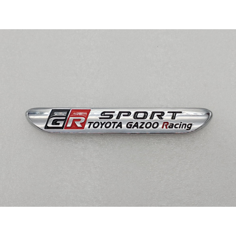 EMBLEMA TOYOTA gazoo racing SPORT GR plata cromado Perfecto para regalo!