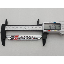 EMBLEMA TOYOTA gazoo racing SPORT GR plata cromado Perfecto para regalo!