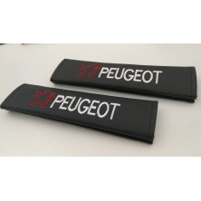 JUEGO de 2 CUBRECINTURONES PEUGEOT CARBONO