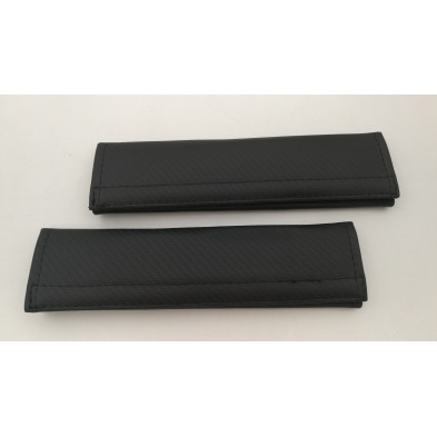 JUEGO de 2 CUBRECINTURONES PEUGEOT CARBONO