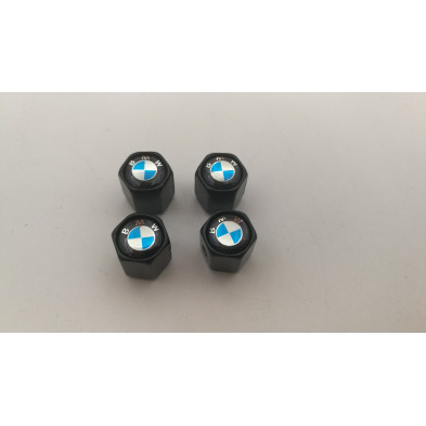 Tapones de valvulas negros con antirrobo BMW