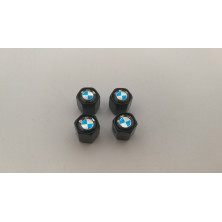 Tapones de valvulas negros con antirrobo BMW