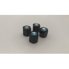 Tapones de valvulas negros con antirrobo BMW