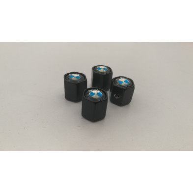 Tapones de valvulas negros con antirrobo BMW