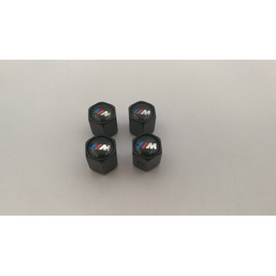 Tapones de valvulas negros con antirrobo BMW M