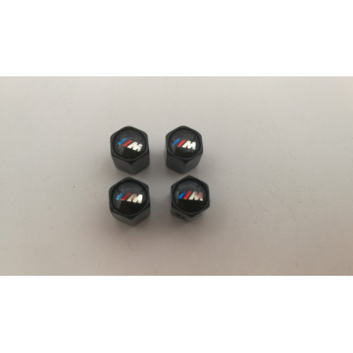 Tapones de valvulas negros con antirrobo BMW M