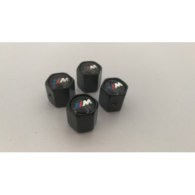 Tapones de valvulas negros con antirrobo BMW M