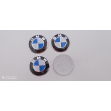 Chapas de centro de rueda BMW azul 56mm
