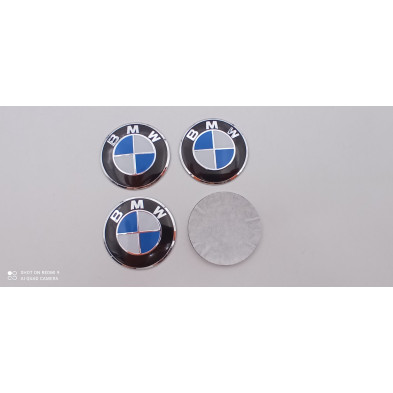 Chapas de centro de rueda BMW azul 56mm