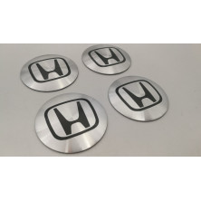 Chapas de centro de rueda Honda plata 56mm