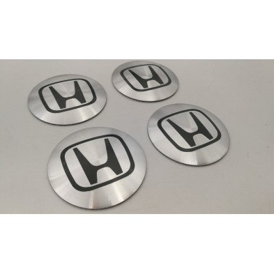 Chapas de centro de rueda Honda plata 56mm