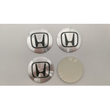 Chapas de centro de rueda Honda plata 56mm