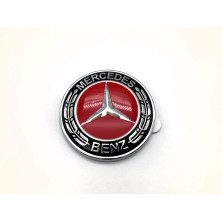 EMBLEMA de CAPOT MERCEDES BENZ ROJO 57MM
