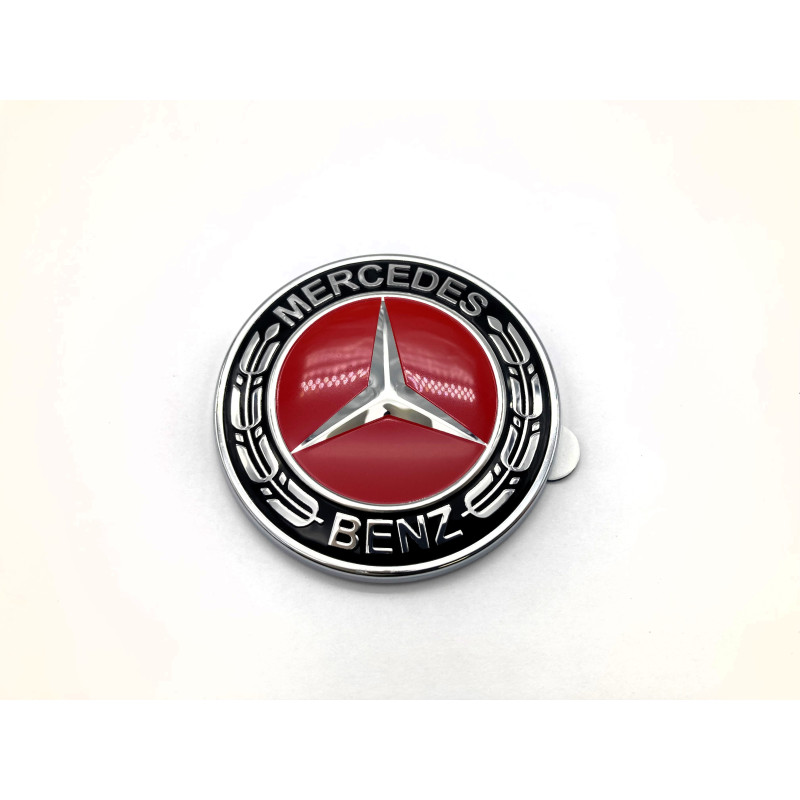 EMBLEMA de CAPOT MERCEDES BENZ ROJO 57MM