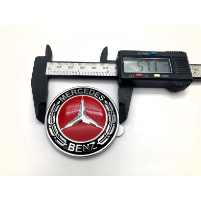 EMBLEMA de CAPOT MERCEDES BENZ ROJO 57MM