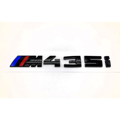 EMBLEMA TRASERO BMW M435i NEGRO BRILLO