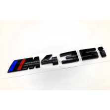 EMBLEMA TRASERO BMW M435i NEGRO BRILLO
