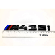 EMBLEMA TRASERO BMW M435i NEGRO BRILLO