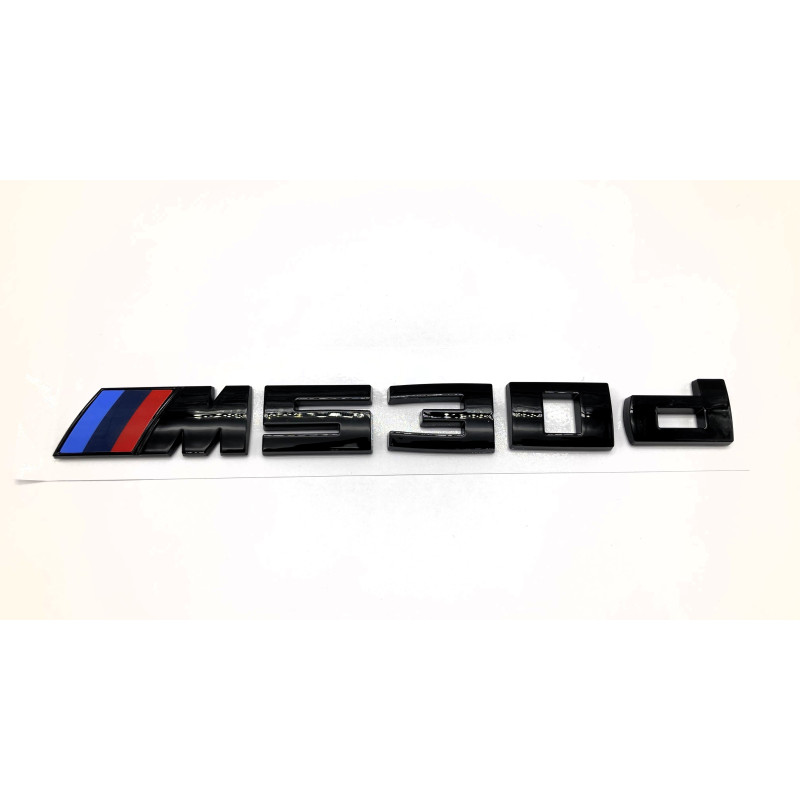 EMBLEMA TRASERO BMW M530d NEGRO BRILLO