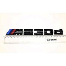 EMBLEMA TRASERO BMW M530d NEGRO BRILLO