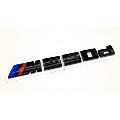 EMBLEMA TRASERO BMW M550d NEGRO BRILLO