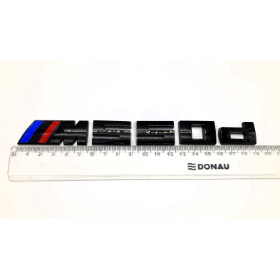 EMBLEMA TRASERO BMW M550d NEGRO BRILLO