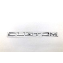 Emblema logo trasero letras FORD CUSTOM