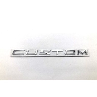 Emblema logo trasero letras FORD CUSTOM