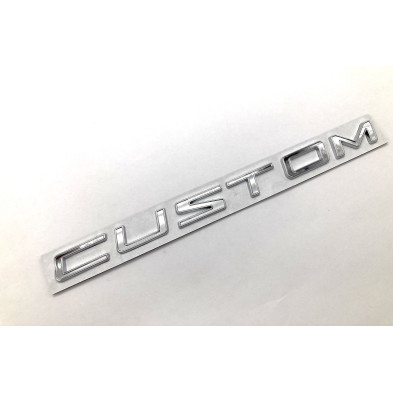 Emblema logo trasero letras FORD CUSTOM