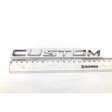 Emblema logo trasero letras FORD CUSTOM