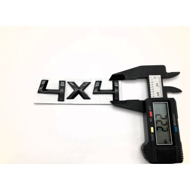 EMBLEMA LOGO TRASERO SKODA 4X4 NEGRO