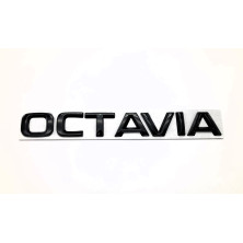 EMBLEMA LOGO TRASERO SKODA OCTAVIA NEGRO