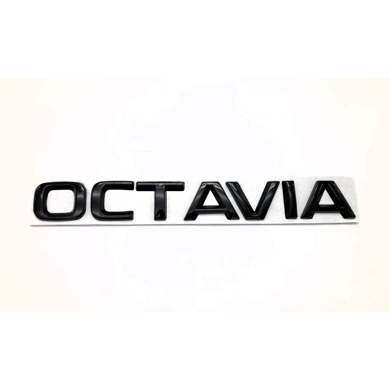 EMBLEMA LOGO TRASERO SKODA OCTAVIA NEGRO