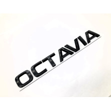 EMBLEMA LOGO TRASERO SKODA OCTAVIA NEGRO