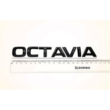 EMBLEMA LOGO TRASERO SKODA OCTAVIA NEGRO