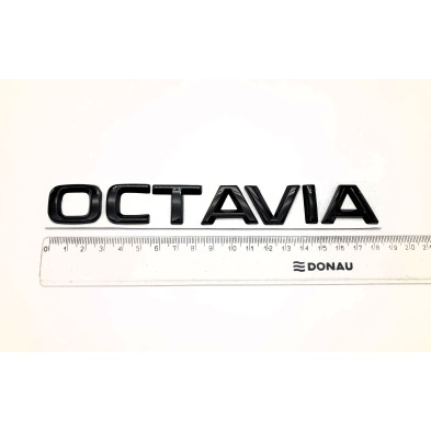 EMBLEMA LOGO TRASERO SKODA OCTAVIA NEGRO