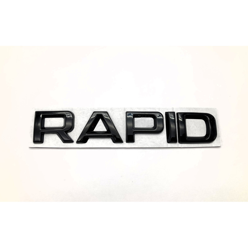 EMBLEMA LOGO TRASERO SKODA RAPID NEGRO