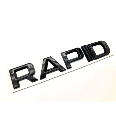 EMBLEMA LOGO TRASERO SKODA RAPID NEGRO