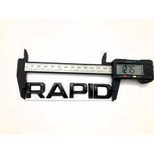 EMBLEMA LOGO TRASERO SKODA RAPID NEGRO