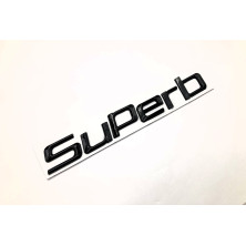 EMBLEMA LOGO TRASERO SKODA SUPERB NEGRO