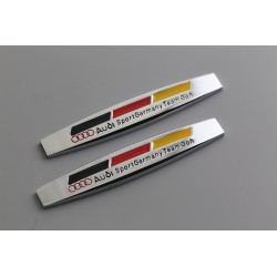 2 emblemas laterales AUDI SPORT GERMANY team goh