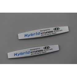 2 emblemas laterales hyundai hybrid wrt mate