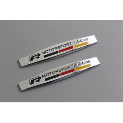 2 emblemas laterales vw motorsports rline