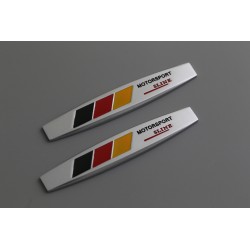 2 emblemas laterales AUDI MOTORSPORT sline mate